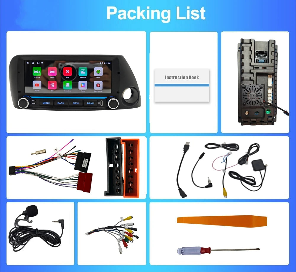 HMG Android Auto Radio For Ford KA MK1 1999-2008 Car WIFI Carplay Multimedia autoradio Player GPS Autoradio STEREO RADIO