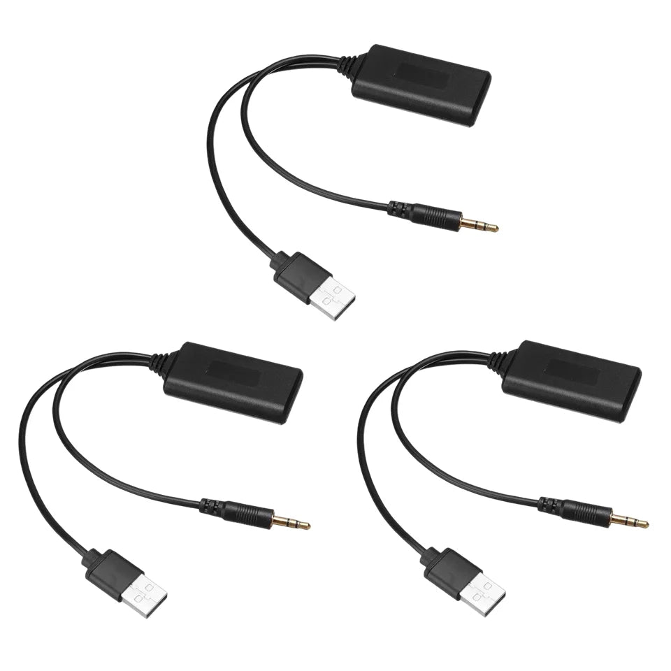 Högkvalitativ universell bil 5V Bluetooth-moduladapter stereokabel AUX-IN 3,5 mm-uttag trådlös radioadapter Aux USB
