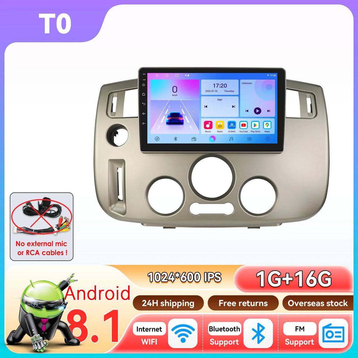 Hizpo 9-tums 2DIN Android-bilradio för Renault Scenic II (2004–2009)