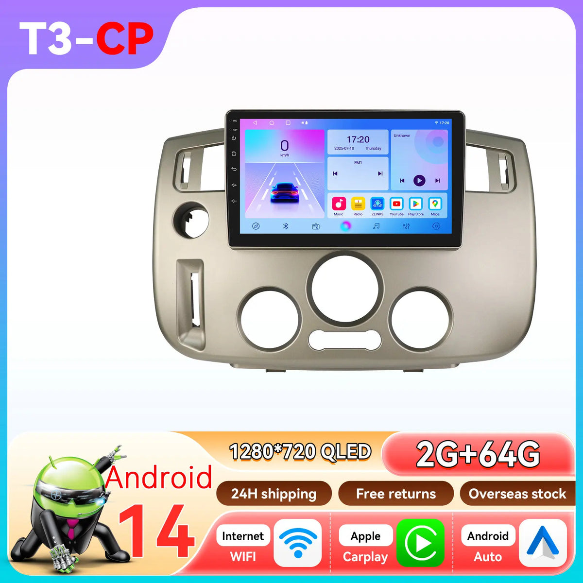 Hizpo 9-tums 2DIN Android-bilradio för Renault Scenic II (2004–2009)