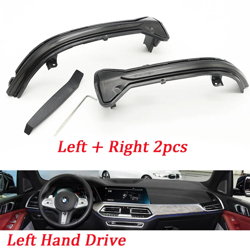 LED dynamisk blinkers sidospegel sekventiell ljuslampa för BMW G38 G12 G20 G30 G31 G14 G15 G11 G12 M5 F90 5 6 7 8 3-serie