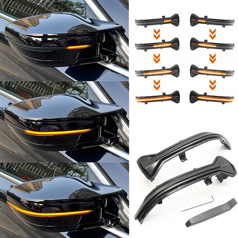 LED dynamisk blinkers sidospegel sekventiell ljuslampa för BMW G38 G12 G20 G30 G31 G14 G15 G11 G12 M5 F90 5 6 7 8 3-serie