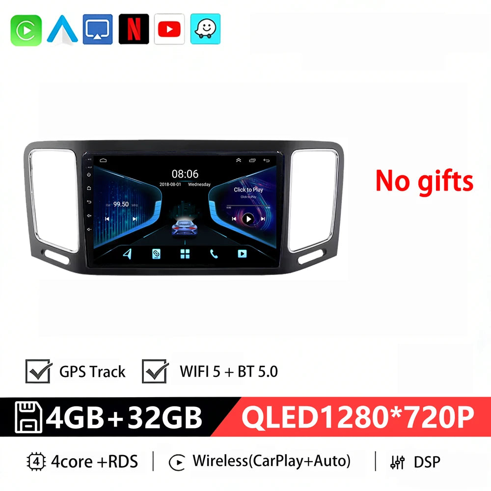 Bilstereo med A76 ASR8662-processor och Android 16 för Volkswagen VW Sharan / SEAT Alhambra 7N (2010–2022) – multimediaspelare, GPS och CarPlay
