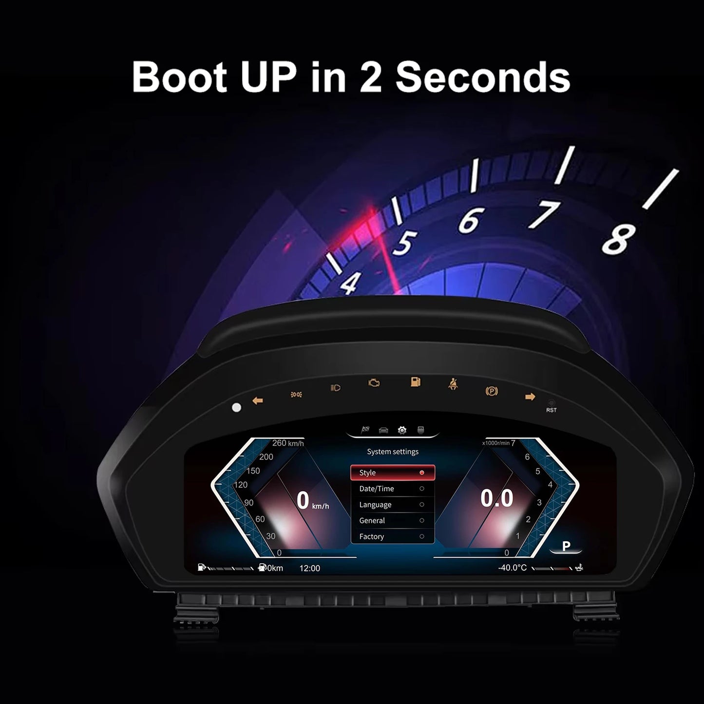"12,3-tums Digital Instrumentpanel för BMW F30 / F31 / F34 (2013-2020)"