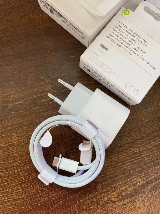 Original USB-C Power Adapter for iPhone, Type C Fast Charger, Apple Cable for iPhone 14, 13 Plus, 17, 16, 15, Mini Pro Max, 20W,