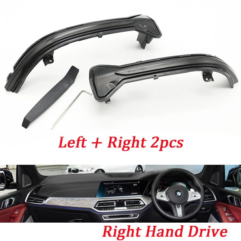 LED dynamisk blinkers sidospegel sekventiell ljuslampa för BMW G38 G12 G20 G30 G31 G14 G15 G11 G12 M5 F90 5 6 7 8 3-serie