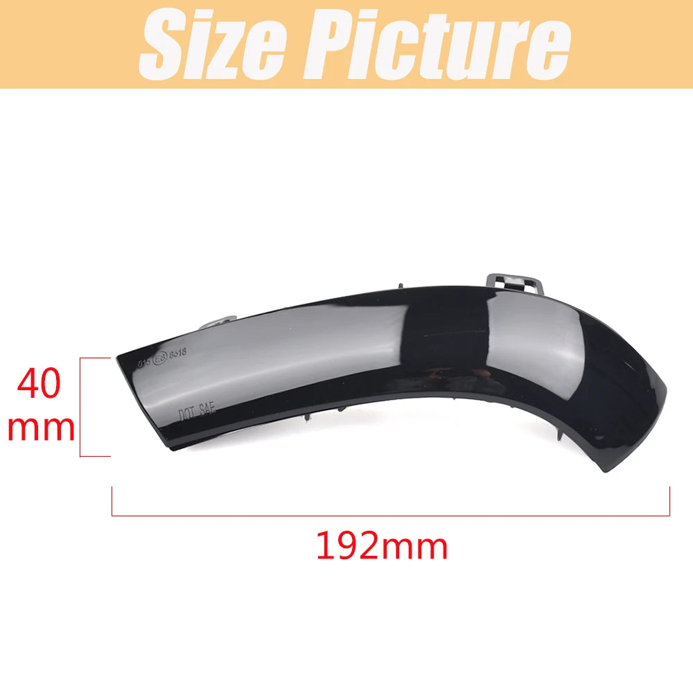 LED dynamisk blinkers för VW Passat B6 GOLF 5 Jetta MK5 Passat B5.5 GTI V Sharan rinnande vatten blinkers blinkande ljus