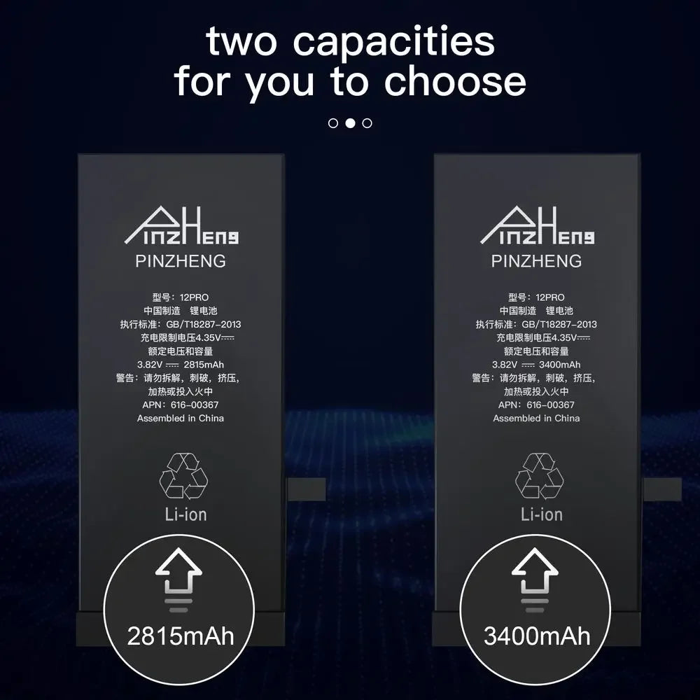 PINZHENG High Capacity Battery For iPhone 16 15 Pro Max 14 16 Pro Replacement Batteries For iPhone 15 16 14 Plus 14 Pro Max