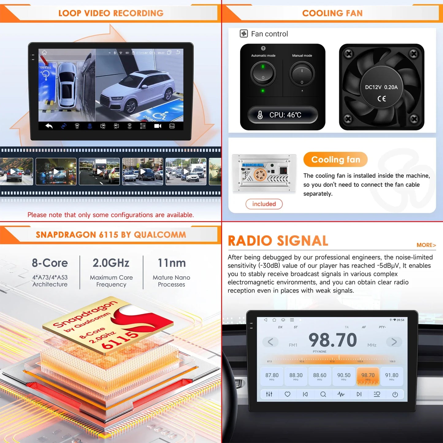 Hizpo 9" Android Bilstereo med CarPlay & Android Auto för VW Golf, Passat B6/B7, Skoda & Seat