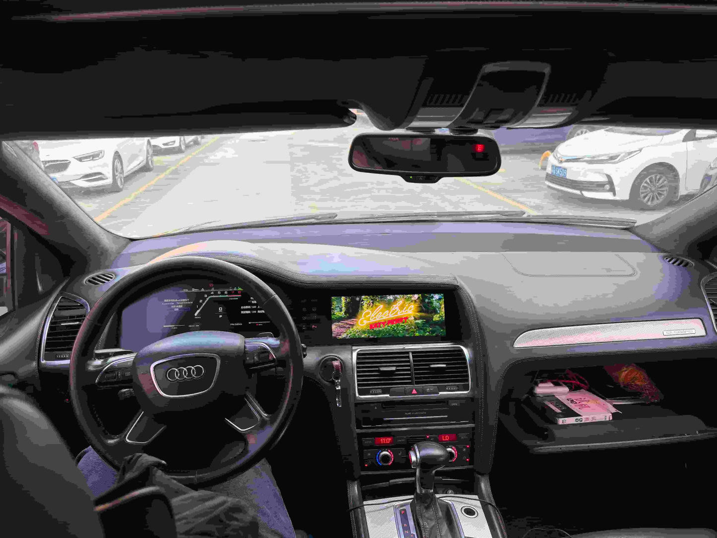 23-tums Android 13 Dubbelskärm För Audi Q7 2005-2016 Bilradio Carplay Bil GPS Navigation Bilstereo Huvudenhet Multimediaspelare