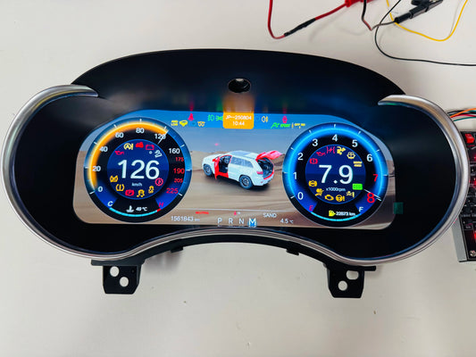 12,3-tums digitalt instrumentkluster för Jeep Grand Cherokee 2013-2018 LCD-panel virtuell hastighetsmätare med Carplay