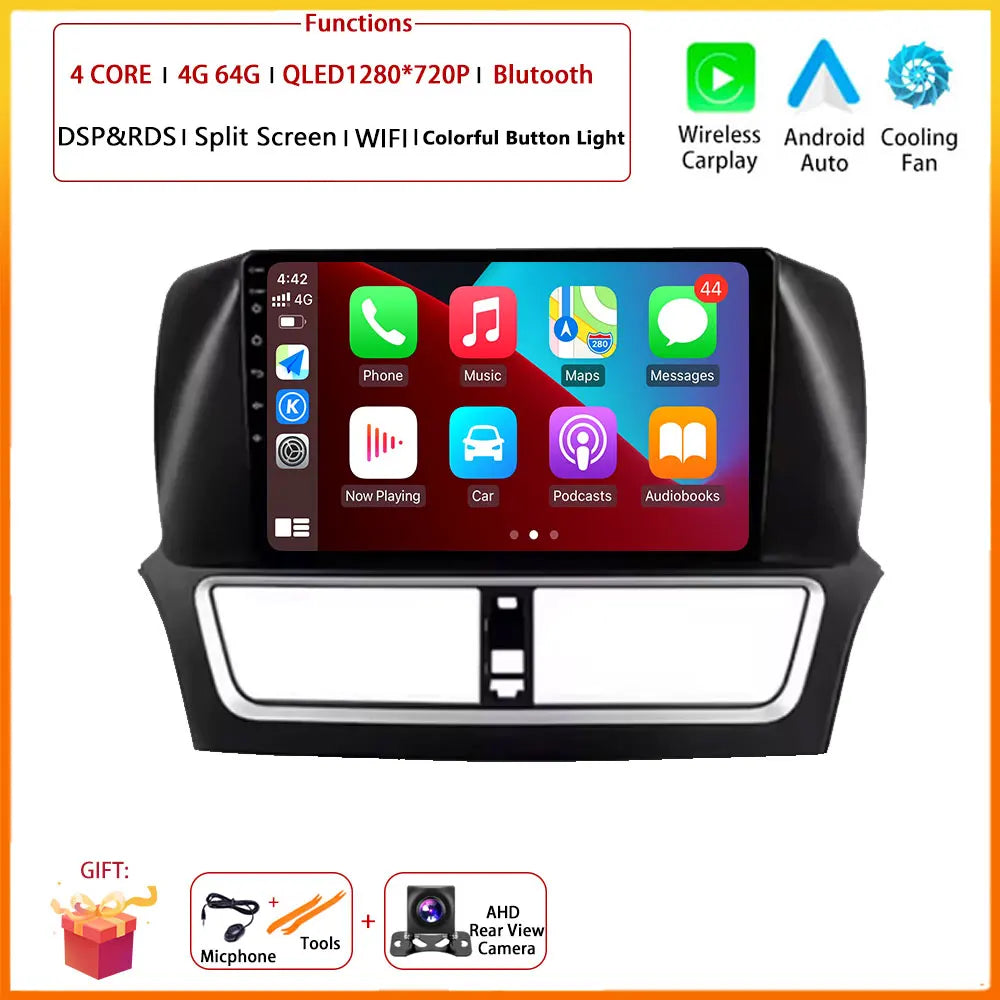 Trådlös CarPlay för FAW Besturn X80 (2018–2022) – Android 16-bilradio, multimediaspelare, GPS-navigering, huvudenhet, Bluetooth och DSP