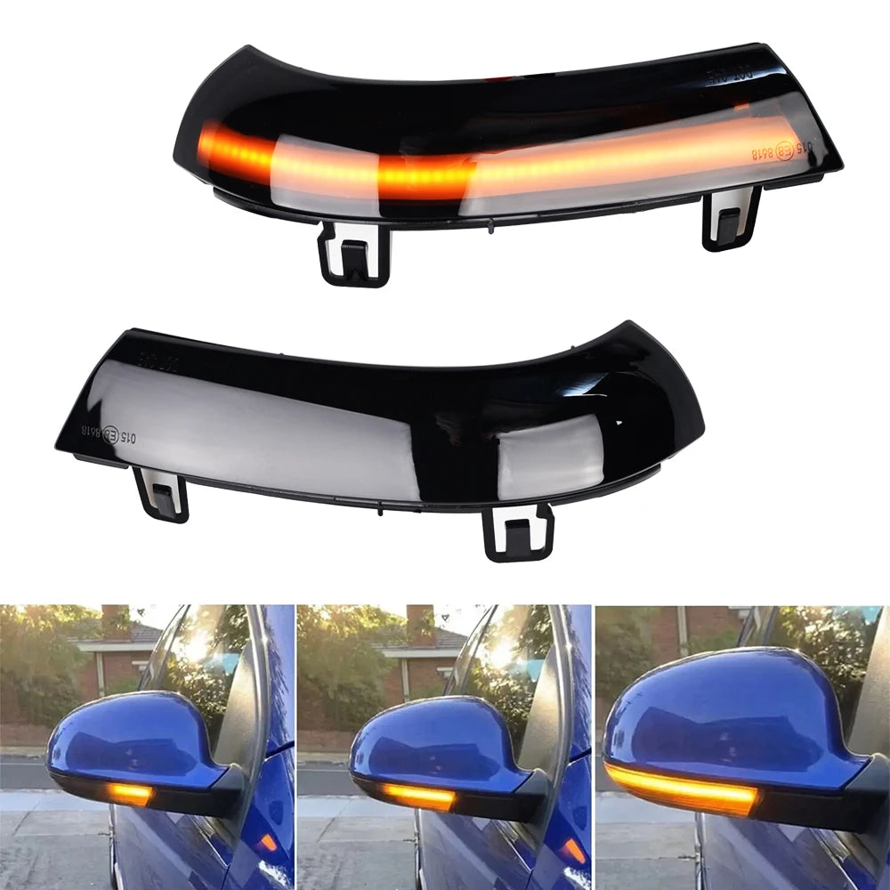 LED dynamisk blinkers för VW Passat B6 GOLF 5 Jetta MK5 Passat B5.5 GTI V Sharan rinnande vatten blinkers blinkande ljus