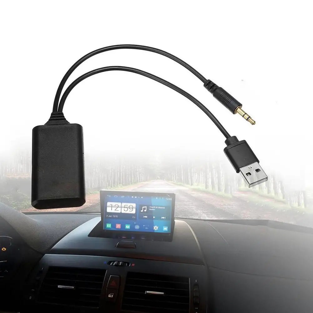 Högkvalitativ universell bil 5V Bluetooth-moduladapter stereokabel AUX-IN 3,5 mm-uttag trådlös radioadapter Aux USB