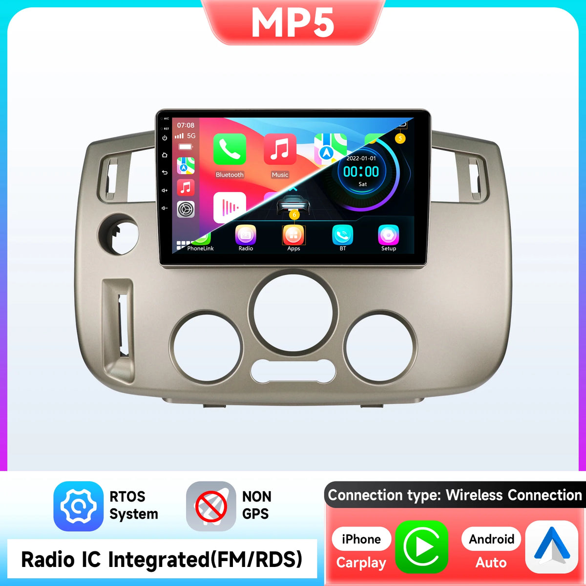 Hizpo 9-tums 2DIN Android-bilradio för Renault Scenic II (2004–2009)