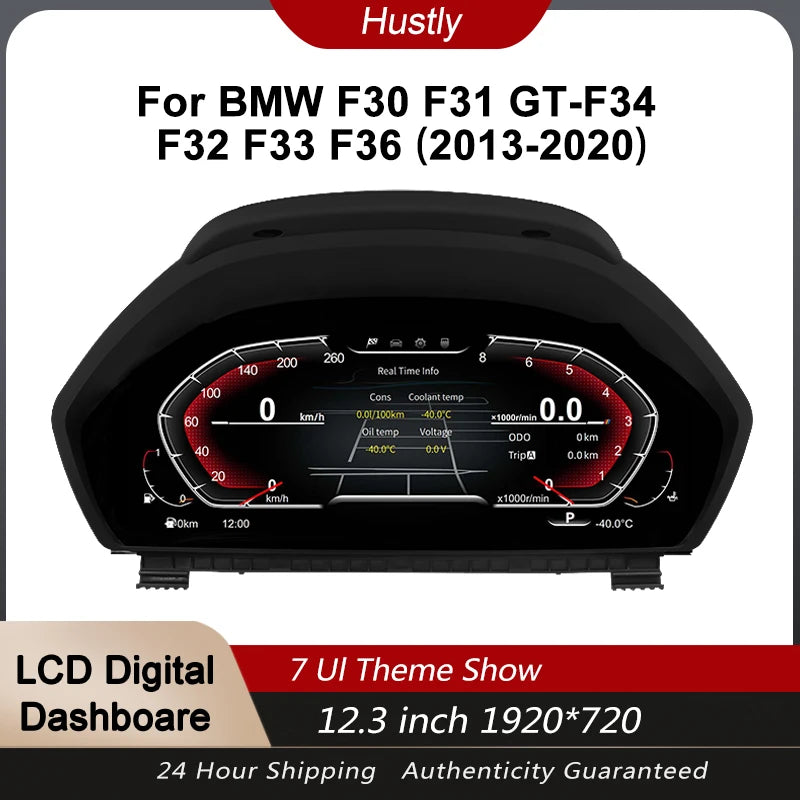 "12,3-tums Digital Instrumentpanel för BMW F30 / F31 / F34 (2013-2020)"