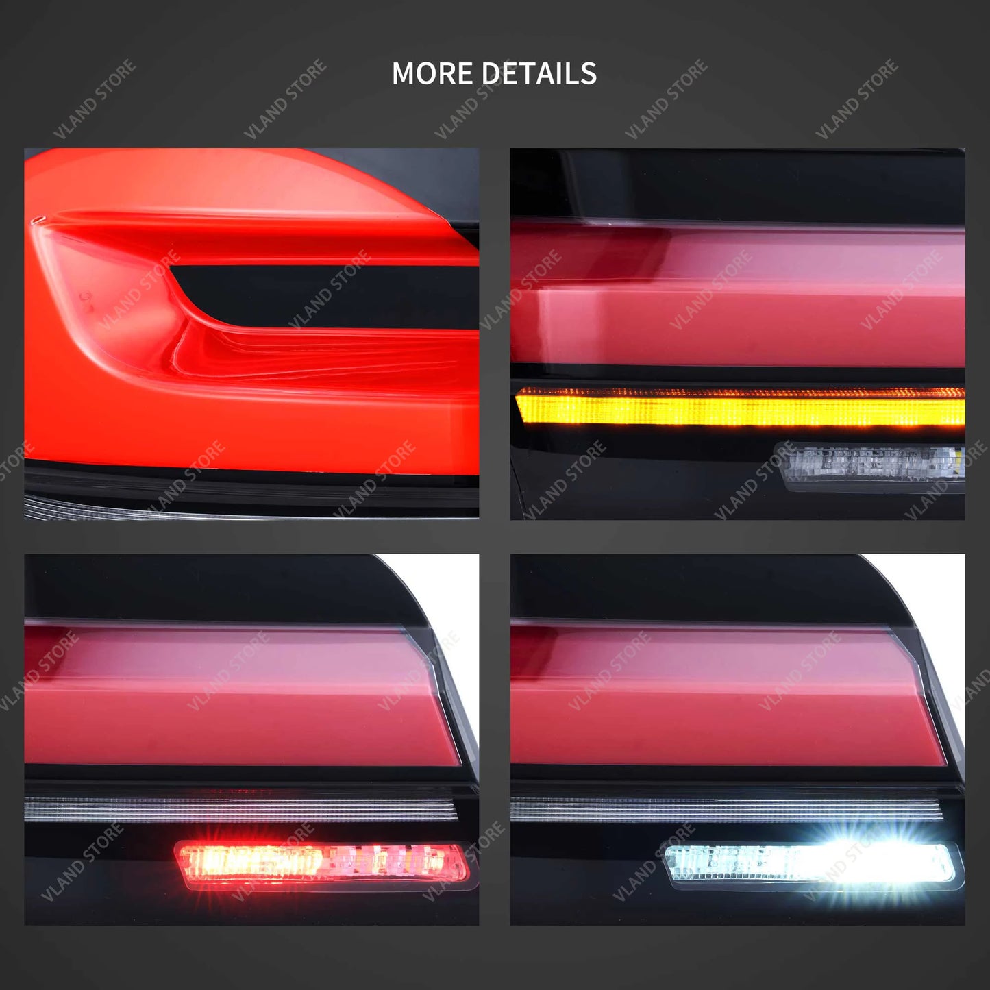 2011-2017 5-serie M5 F10 F18 VLAND LED-bakljus G30 LCI Uppgraderingsstil Sekventiella blinkers Dynamiska bakljus Set om 2