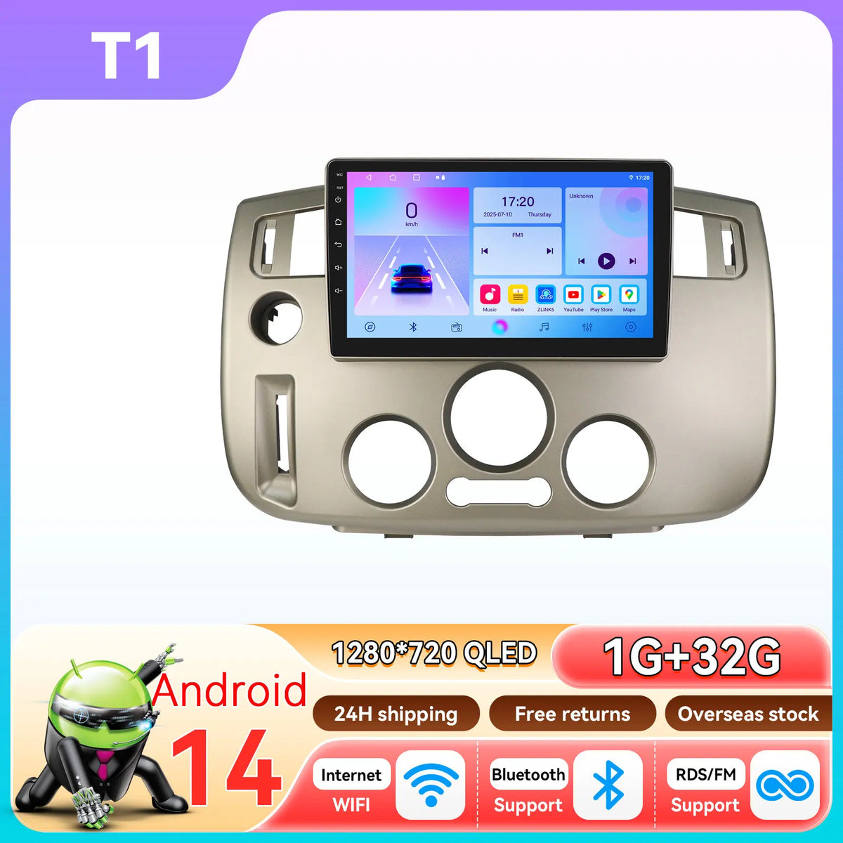 Hizpo 9-tums 2DIN Android-bilradio för Renault Scenic II (2004–2009)