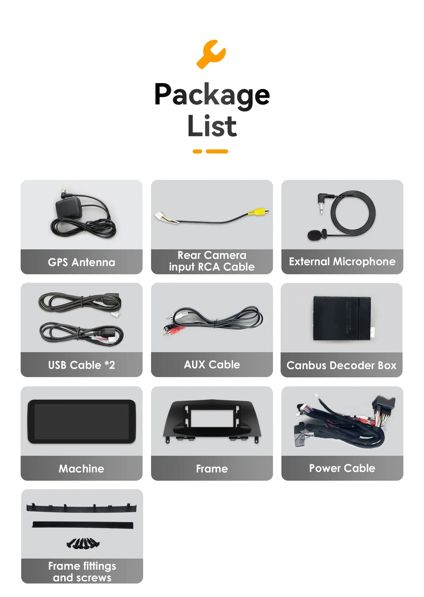 Hizpo Android 13 Bilstereo med CarPlay & Android Auto för Mercedes-Benz C-Klass W204/S204 (2008–2010 NTG 4.0)