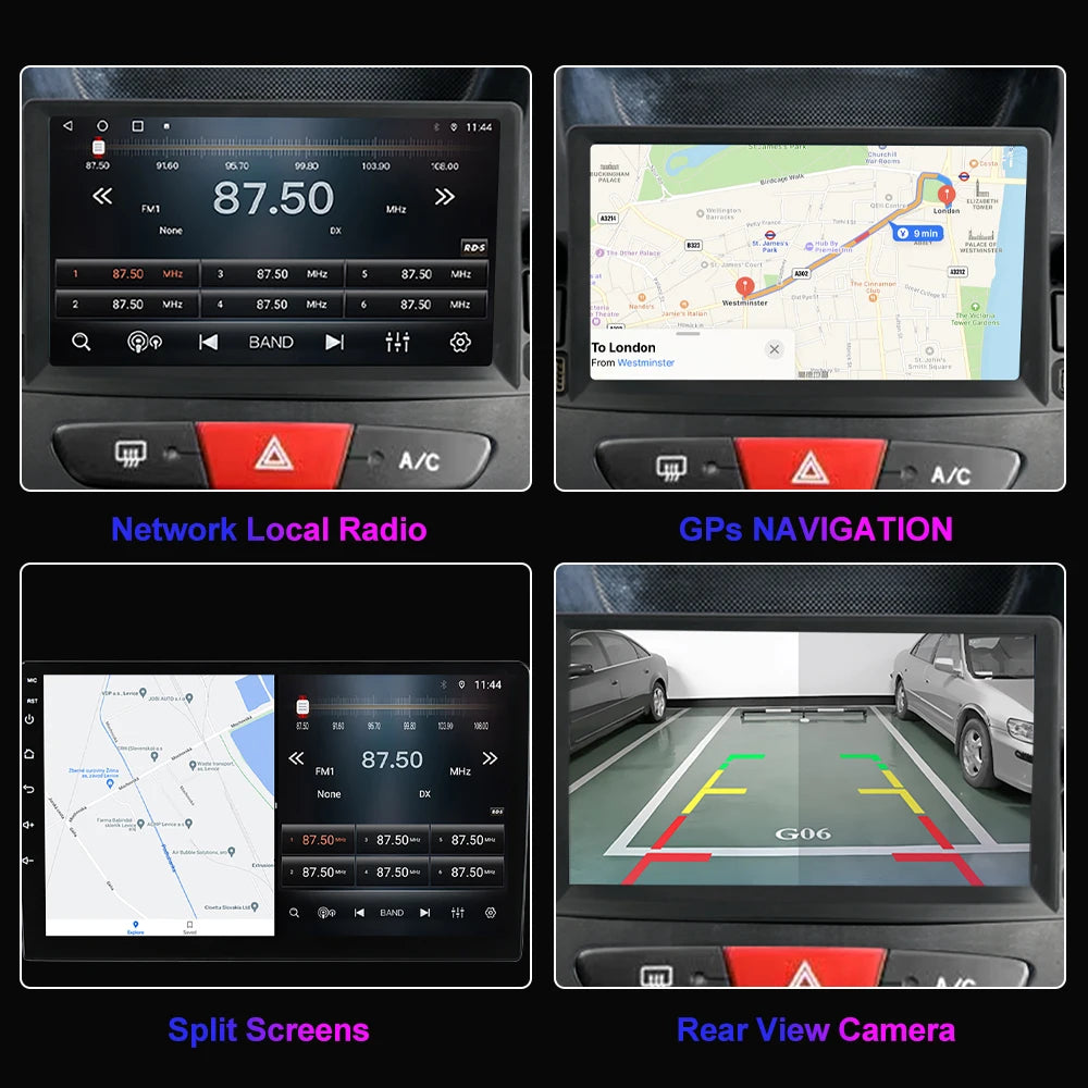HMG Android Auto Radio For Ford KA MK1 1999-2008 Car WIFI Carplay Multimedia autoradio Player GPS Autoradio STEREO RADIO