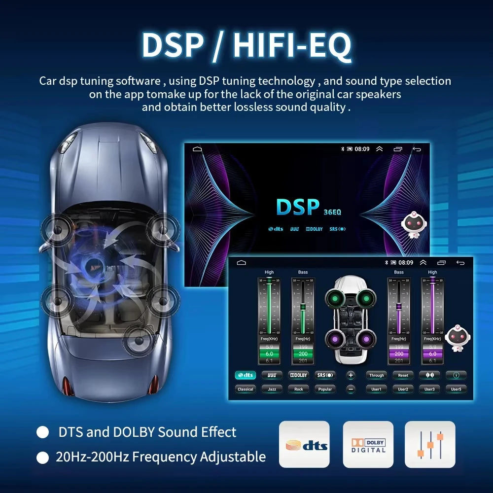 Podofo Android 1 Din Bil Roterbar Radio Skärm Carplay tack vare Multimedia Videospelare Universal Bilstereo GPS Navigation WIFI